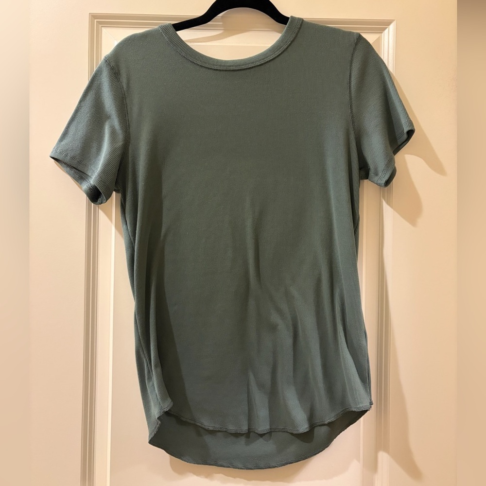 Wishlist - Green Ribbed Tee